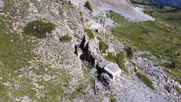 Ligne Maginot - COL DE BUFFERE - (Ouvrage d'infanterie) - L'issue de secours inachevée