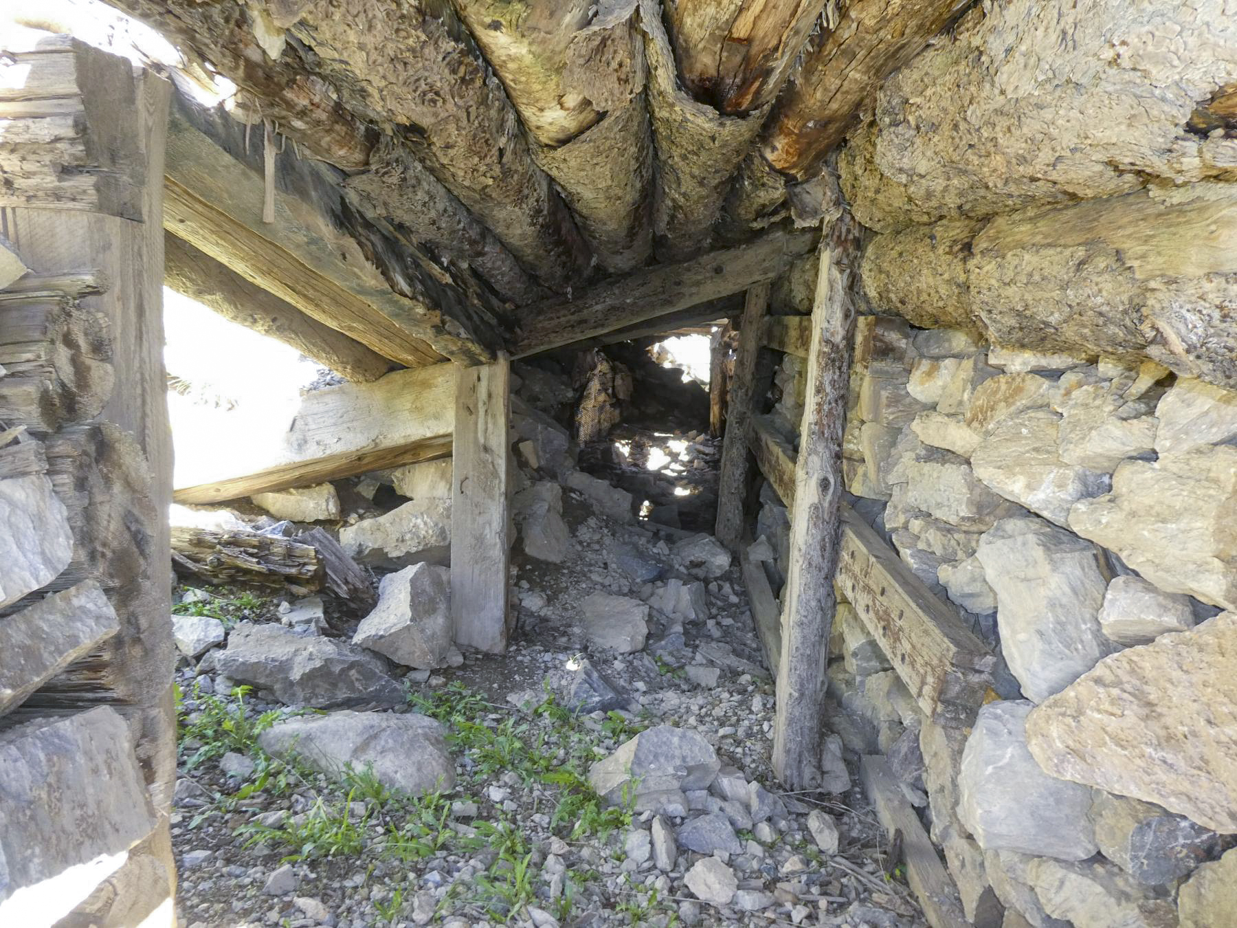 Ligne Maginot - L'OLIVE (BATTERIE CAVERNE) - (Position d'artillerie préparée) - Tranchée couverte avec deux emplacements de tir, peut-être pour mortier. - ELLENA Daniel - CUNY Philippe