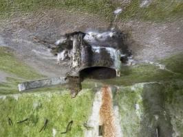 Ligne Maginot - B815 - LA FILATURE - (Blockhaus pour canon) - Orifice de sortie du périscope