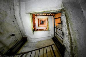 Ligne Maginot - BREHAIN - A6 - (Ouvrage d'artillerie) - Bloc 8
Cage d'escalier du bloc d'infanterie, dépourvu de monte-charge