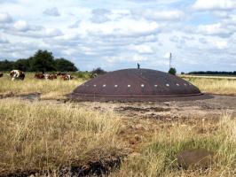 Ligne Maginot - BREHAIN - A6 - (Ouvrage d'artillerie) - Bloc 4
Tourelle de canons obusiers de 75 mle 33