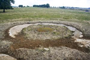 Ligne Maginot - BREHAIN - A6 - (Ouvrage d'artillerie) - Bloc 7 
La tourelle de 81 presque recouverte ...