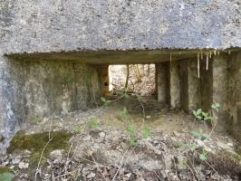 Ligne Maginot - BA89 - MOULIN LACAILLE - (Blockhaus pour canon) - Face frontale, créneau AC