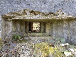 Ligne Maginot - BA89 - MOULIN LACAILLE - (Blockhaus pour canon) - Face gauche, créneau Hotchkiss