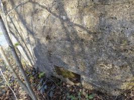 Ligne Maginot - BA89 - MOULIN LACAILLE - (Blockhaus pour canon) - Face l'arrière gauche, créneau Obs/FM