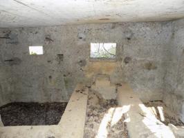 Ligne Maginot - BA89 - MOULIN LACAILLE - (Blockhaus pour canon) - Face frontale créneaux Obs/FM et AC