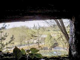 Ligne Maginot - BA89 - MOULIN LACAILLE - (Blockhaus pour canon) - Vue créneau Obs/FM vers le nord-est