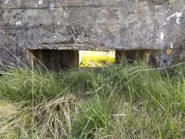 Ligne Maginot - BA91 - LE BOCHET NORD - (Blockhaus pour canon) - Face frontale, créneau droite, AC