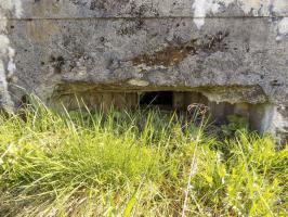 Ligne Maginot - BA91 - LE BOCHET NORD - (Blockhaus pour canon) - Face frontale, créneau gauche, Hotchkiss