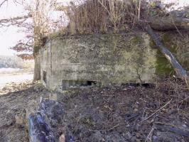 Ligne Maginot - BA94 - LE COUVENT - (Blockhaus pour canon) - Faces gauche, deux créneaux Hotchkiss