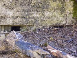Ligne Maginot - BA94 - LE COUVENT - (Blockhaus pour canon) - Face gauche, deux créneaux Hotchkiss