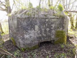 Ligne Maginot - BA96 - AVANCÉE DE ROCROI SUD-OUEST - (Blockhaus pour arme infanterie) - Faces arrière gauche, créneau FM