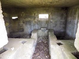 Ligne Maginot - BA98 - AVANCÉE DE ROCROI OUEST - (Blockhaus pour canon) - Faces frontale créneaux Hotchkiss et AC
