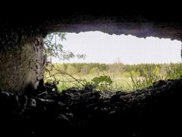 Ligne Maginot - BA98 - AVANCÉE DE ROCROI OUEST - (Blockhaus pour canon) - Vue du créneau FM vers le nord