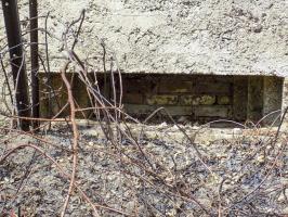 Ligne Maginot - BA101 - AVANCÉE DE ROCROI SUD - (Blockhaus pour canon) - Face frontale créneau AC
