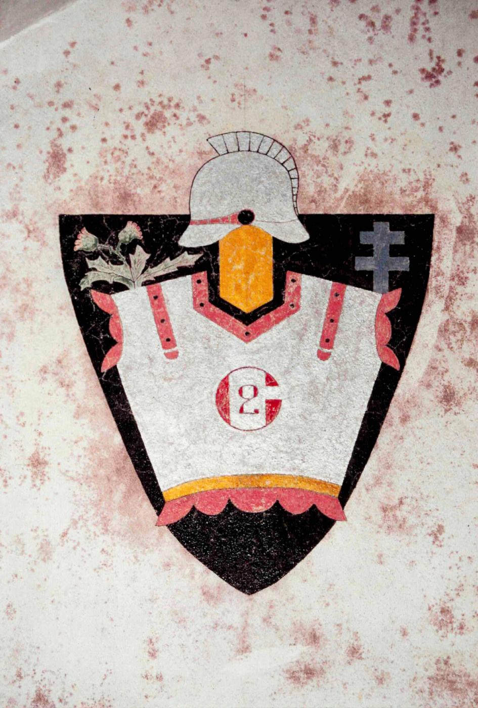 Ligne Maginot - LATIREMONT - A3 - (Ouvrage d'artillerie) - Peinture murale dans la sous station B - Jean-Louis Nospeld