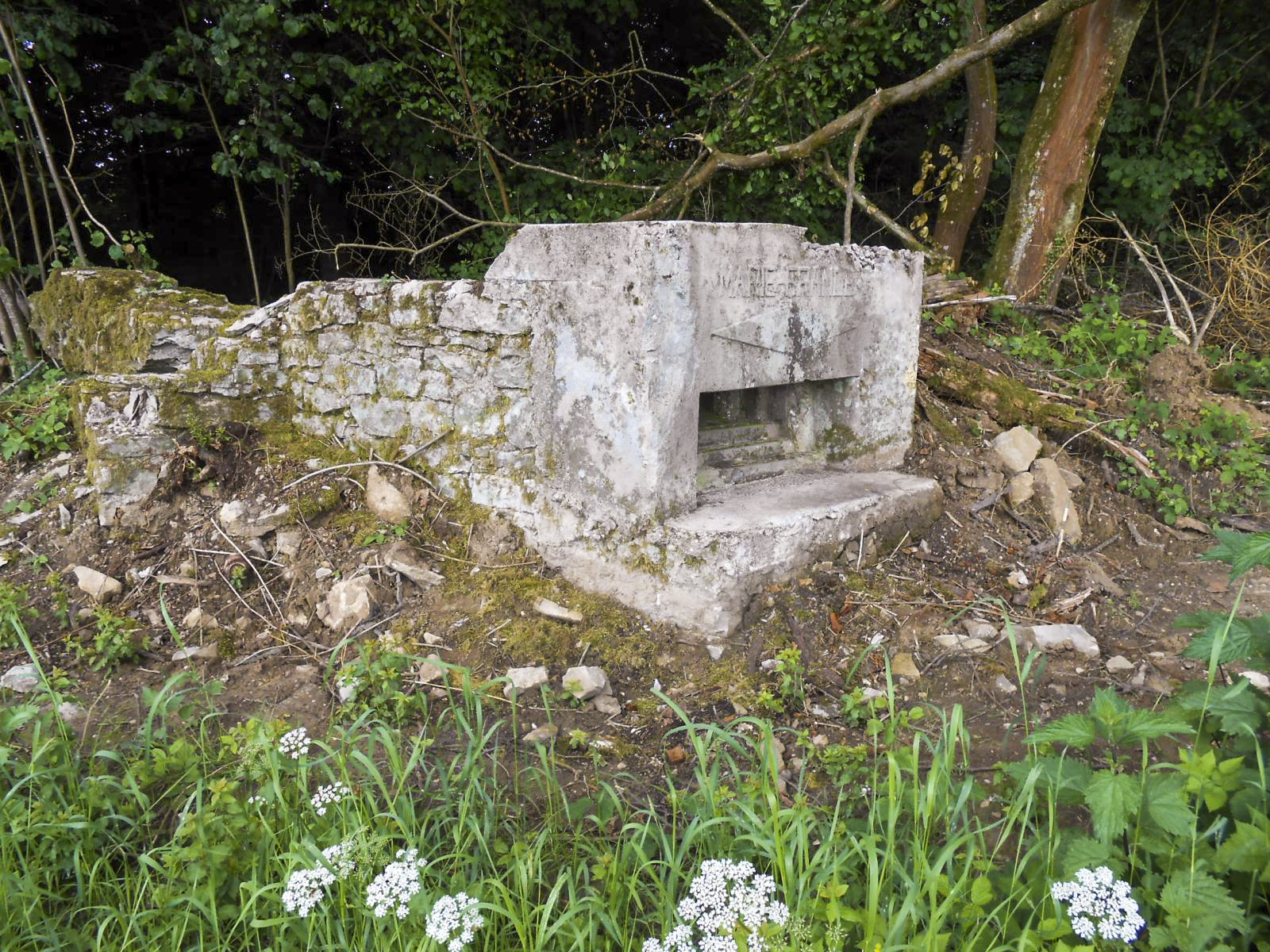Ligne Maginot - HERBITZHEIM EICHELFELD - (Cuve pour arme d'infanterie) - Face avant depuis la droite - Gérard KUFFLER