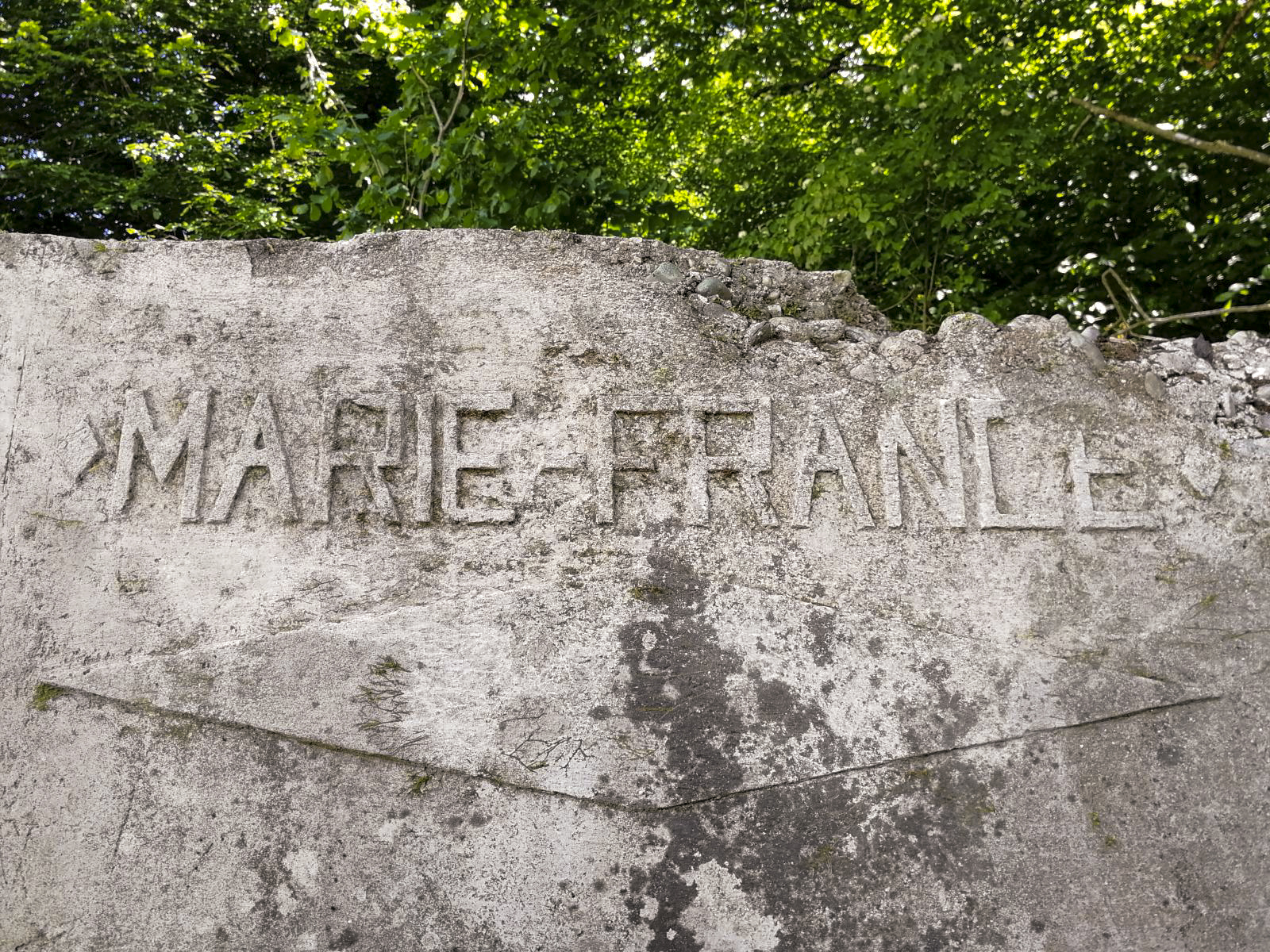 Ligne Maginot - HERBITZHEIM EICHELFELD - (Cuve pour arme d'infanterie) - Détail de la façade - Gérard KUFFLER