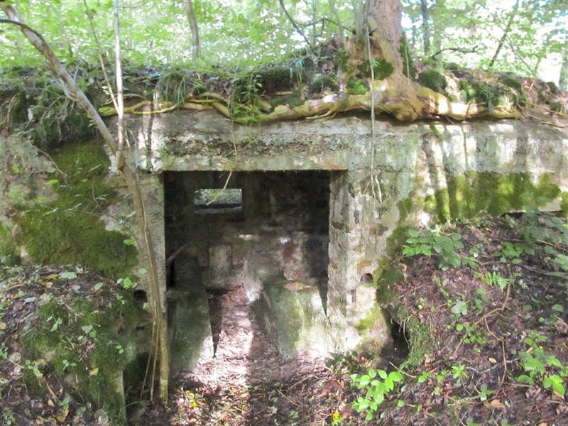 Ligne Maginot - BA8 - LE MAMELON - (Blockhaus pour canon) - Noter la très faible épaisseur de la dalle.