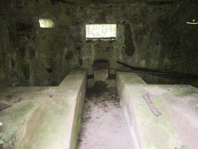 Ligne Maginot - BA9 - LAIE SYLVIE - (Blockhaus pour canon) - Intérieur du blockhaus.