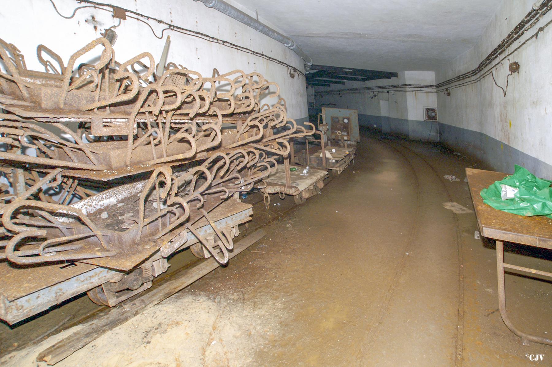 Ligne Maginot - BREHAIN - A6 - (Ouvrage d'artillerie) - Entrée munitions
Hall de déchargement - Lia VERMEULEN