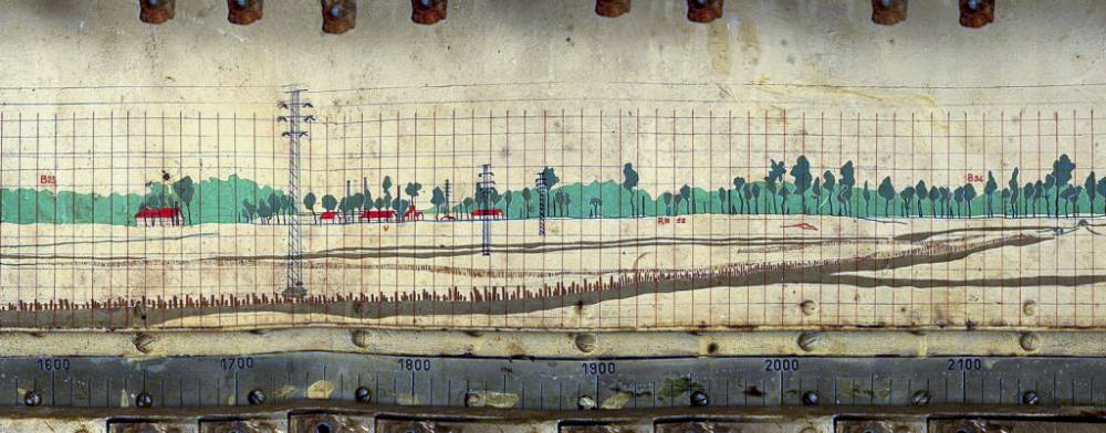Ligne Maginot - BREHAIN - A6 - (Ouvrage d'artillerie) - Bloc 2
Circulaire de tir de l'une des tourelles de l'ouvrage