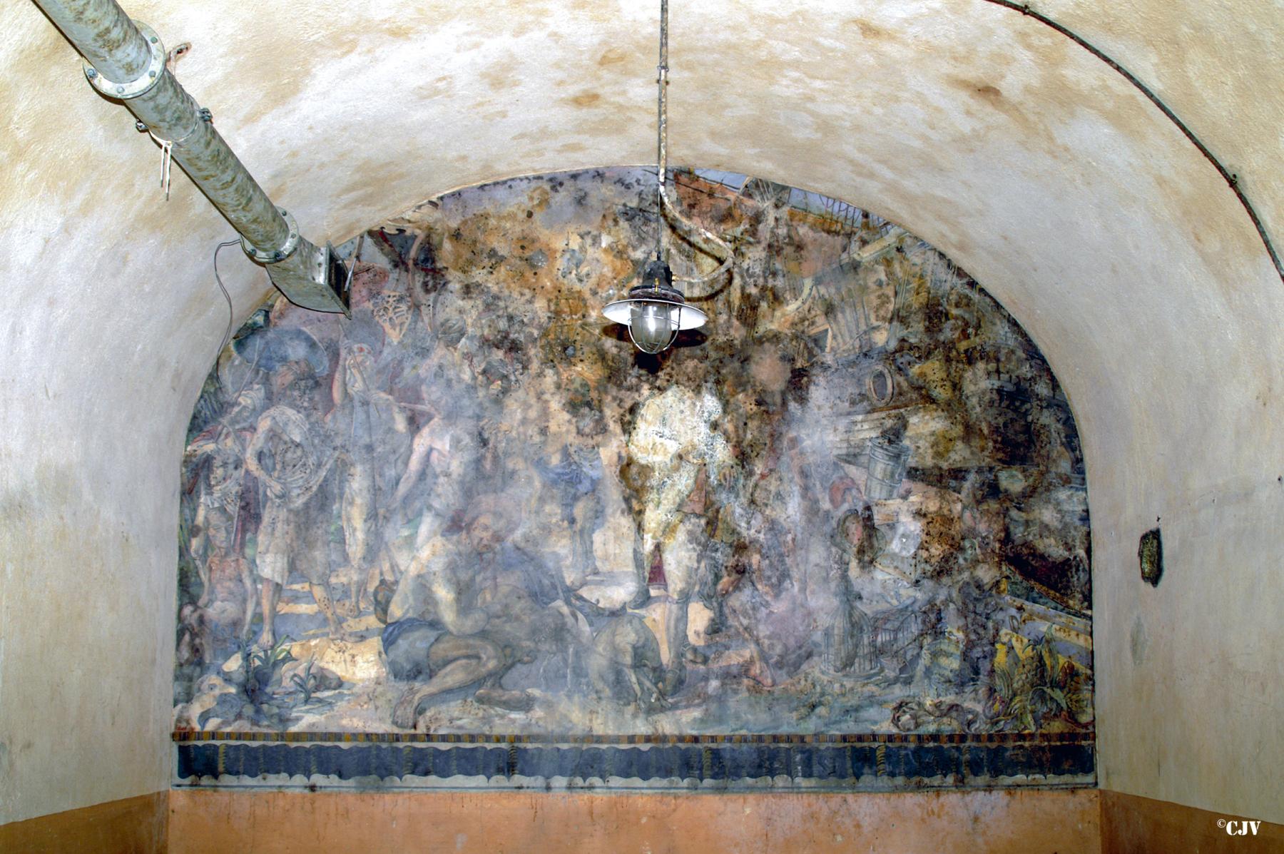 Ligne Maginot - BREHAIN - A6 - (Ouvrage d'artillerie) - Caserne
Peinture murale dans le foyer