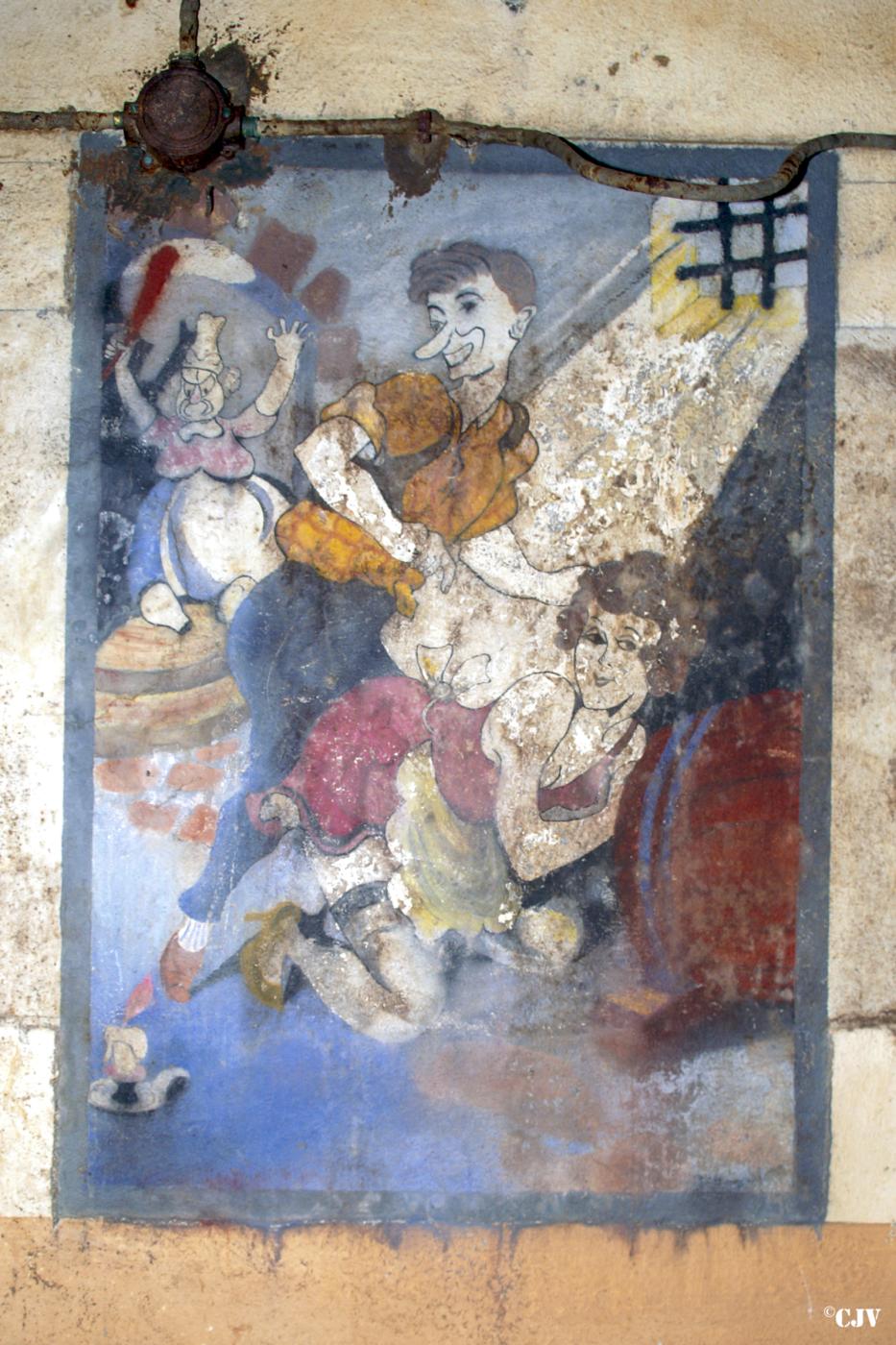 Ligne Maginot - BREHAIN - A6 - (Ouvrage d'artillerie) - Caserne
Peinture murale dans le foyer