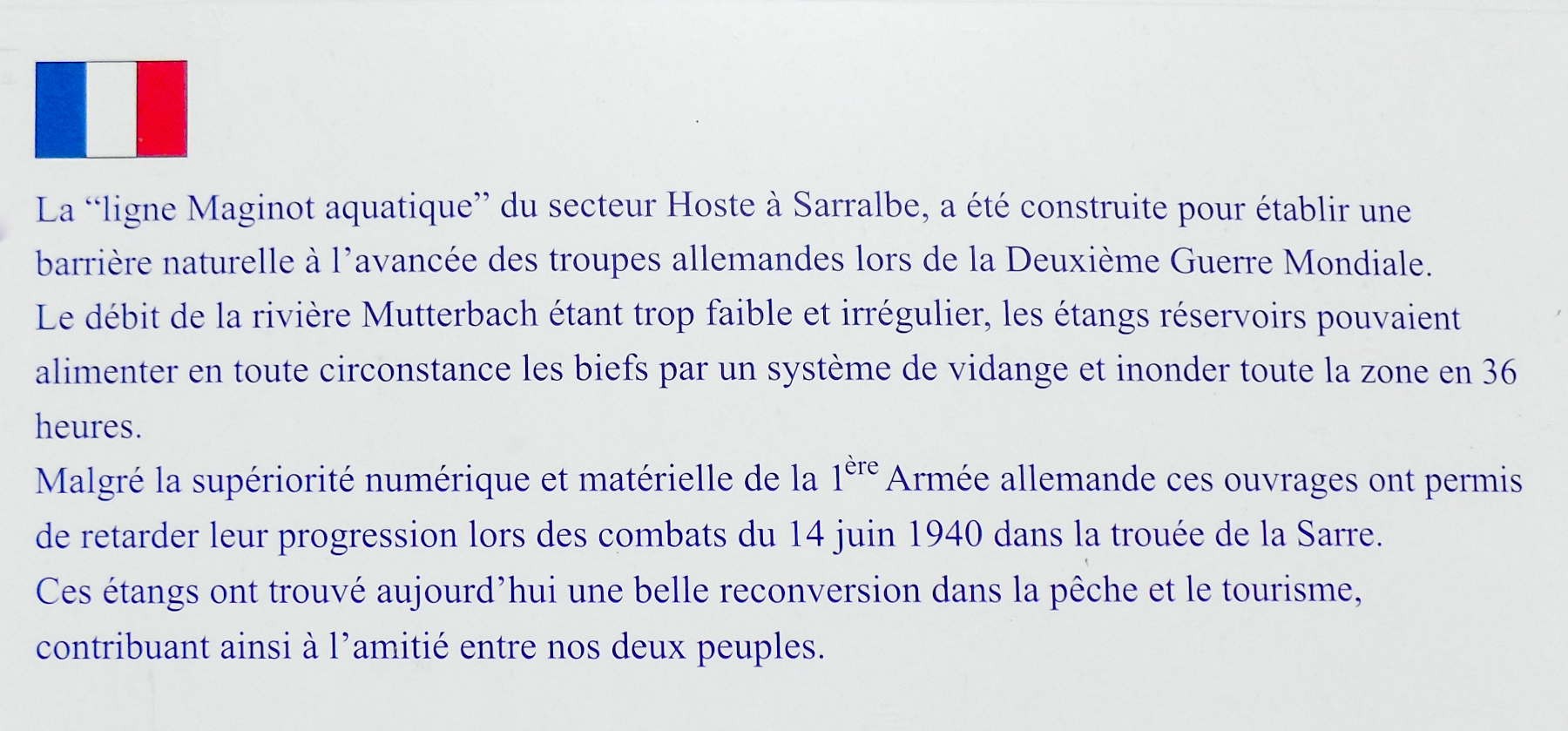 Ligne Maginot - HIRBACH - STANGENWALD (RETENUE DE) - (Inondation défensive) - Historique - luc .j