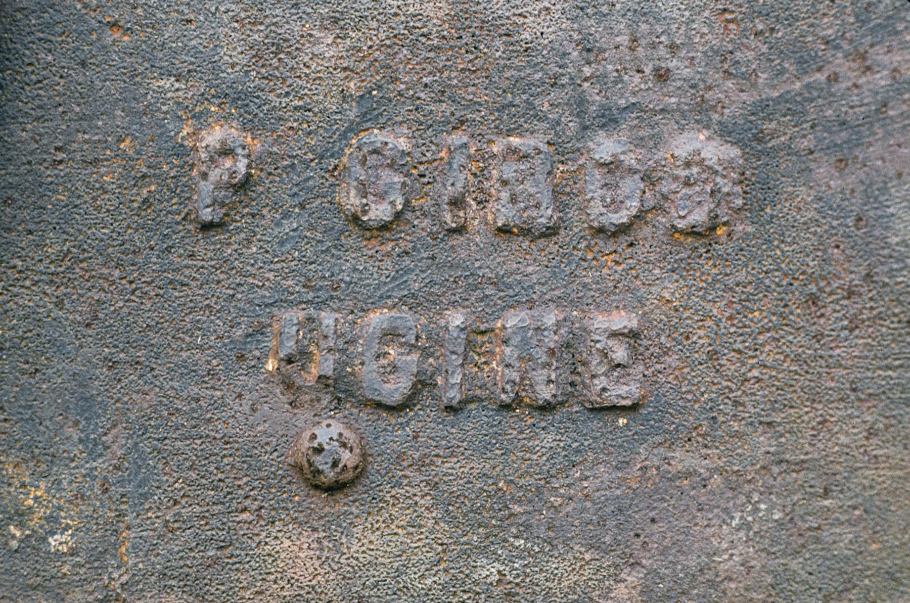 Ligne Maginot - NONNENWALD 4 - (Blockhaus pour arme infanterie) - Marquage constructeur - Michel Mansuy