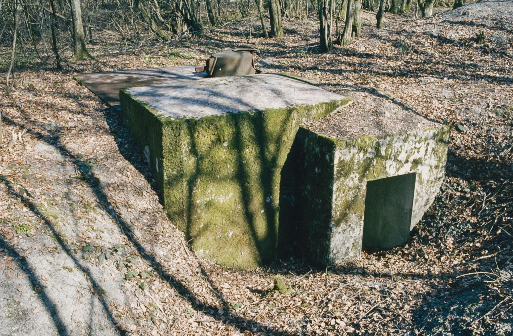 Ligne Maginot - LANGSTWALD 4 - (Blockhaus pour arme infanterie) - La tourelle fortement endommagée est encore sur place - MANSUY Michel
