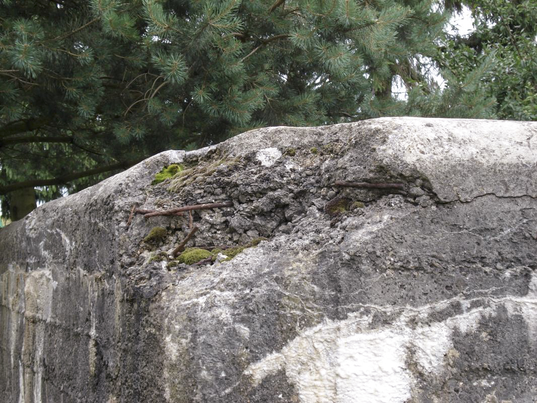 Ligne Maginot - BA87TER - ROCROI EST 2 - (Blockhaus pour canon) - Détails des dégâts