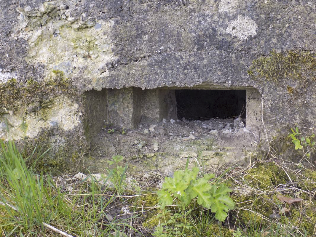 Ligne Maginot - BA98 - AVANCÉE DE ROCROI OUEST - (Blockhaus pour canon) - Face gauche créneau FM - R Tucker