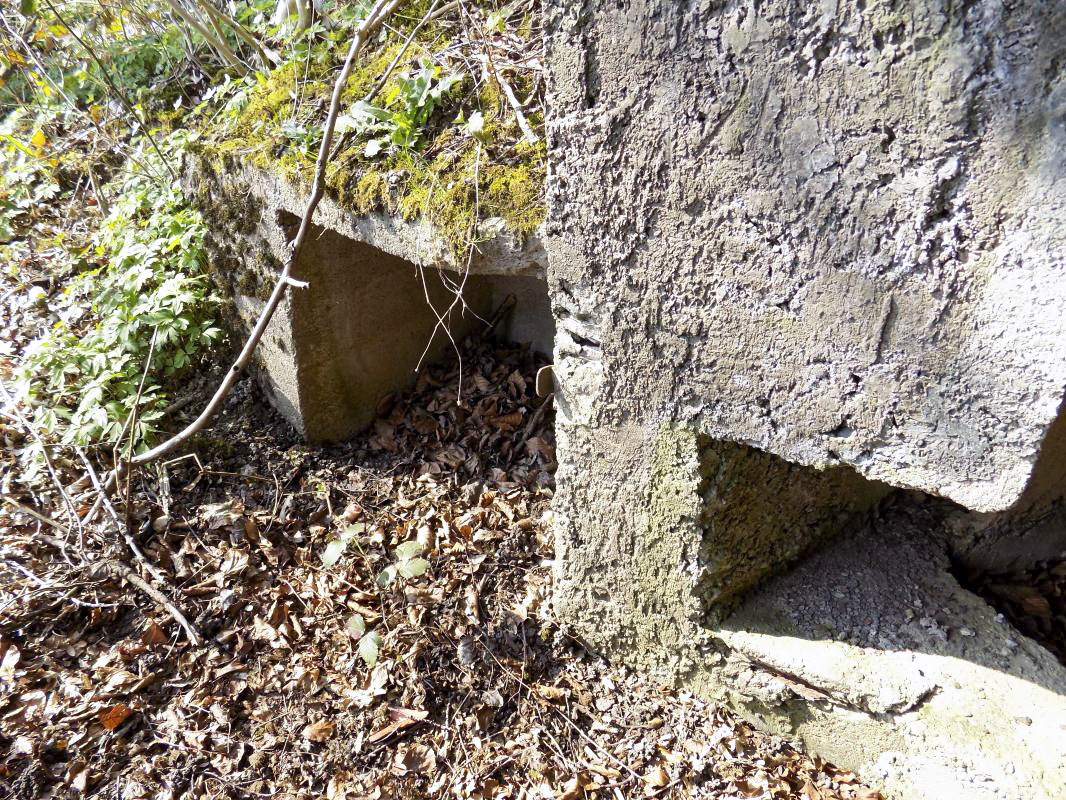 Ligne Maginot - BA99 - LES SAPINS - (Blockhaus pour canon) - Stockage munitions extérieur gauche