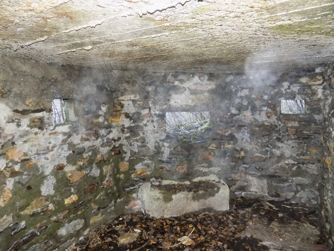 Ligne Maginot - BA100 - MOULIN NOIZET - (Blockhaus pour arme infanterie) - Créneaux FM centrale, Hotchkiss moitié droite, FM droite - R Tucker