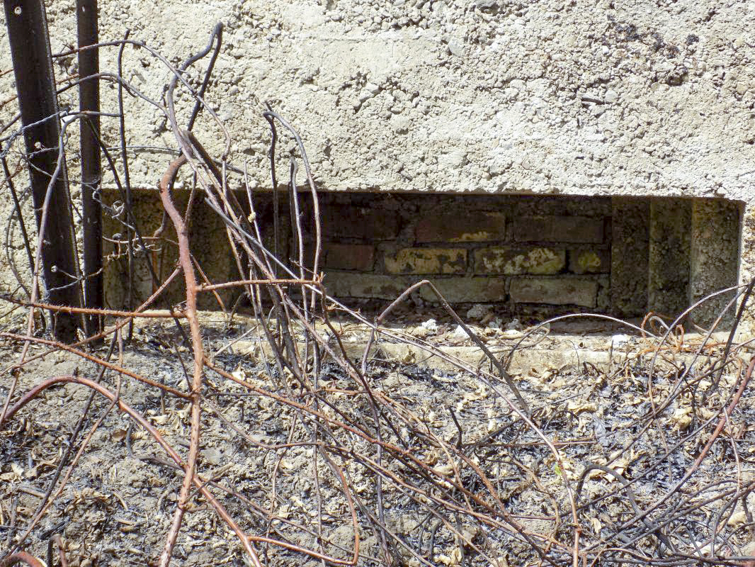 Ligne Maginot - BA101 - AVANCÉE DE ROCROI SUD - (Blockhaus pour canon) - Face frontale créneau AC