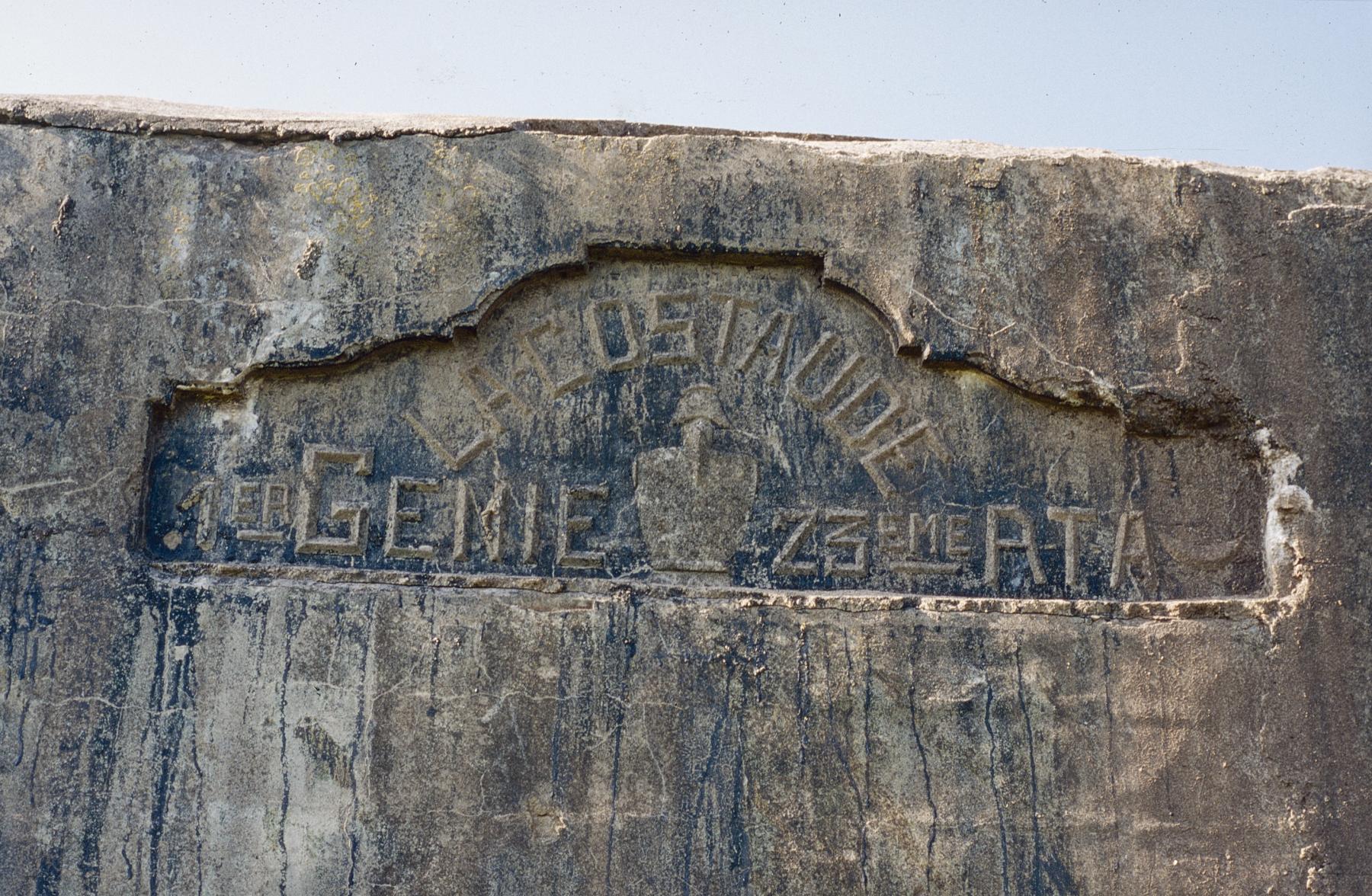 Ligne Maginot - AC1B - MC22 - LA COSTAUDE - (Casemate d'artillerie) - Cartouche - MANSUY Michel