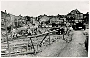 Ligne Maginot - 77NM - 306BIS - (DMP - Dispositif de Mine Permanent) - Le carrefour après que le DMP ait joué