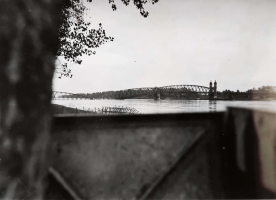 Ligne Maginot - 49SM - PONTS DE ROPPENHEIM - (DMP - Dispositif de Mine Permanent) - Le pont de Roppenheim après destruction
Vue prise de la casemate Point rail de Roppenheim Nord