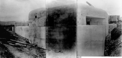 Ligne Maginot - BREITENACKER NORD et SUD - (Casemate d'infanterie - Simple) - Chantier de construction
Entreprise Dietsch
Vue d'ensemble des deux casemates et de la galerie de communication