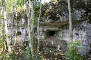 Ligne Maginot - C4 - LE BÉLIEU - (Blockhaus lourd type STG / STG-FCR - Double) - Les créneau vers le sud