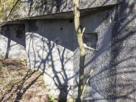 Ligne Maginot - MC13B - MC14 - (Casemate d'infanterie - double) - La façade de flanquement vers l'Ouest.