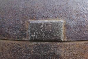 Ligne Maginot - T17 (TD N° 227) - (Cuve pour arme d'infanterie) - Plaque d'identification