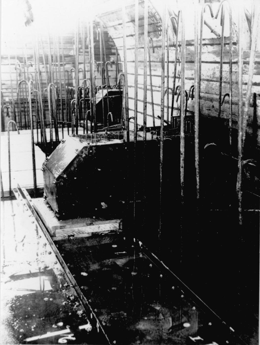 Ligne Maginot - BREITENACKER NORD et SUD - (Casemate d'infanterie - Simple) - Chantier de construction
Entreprise Dietsch
Ferraillage  et prise d'air au niveau de la dalle supérieure - Inconnu