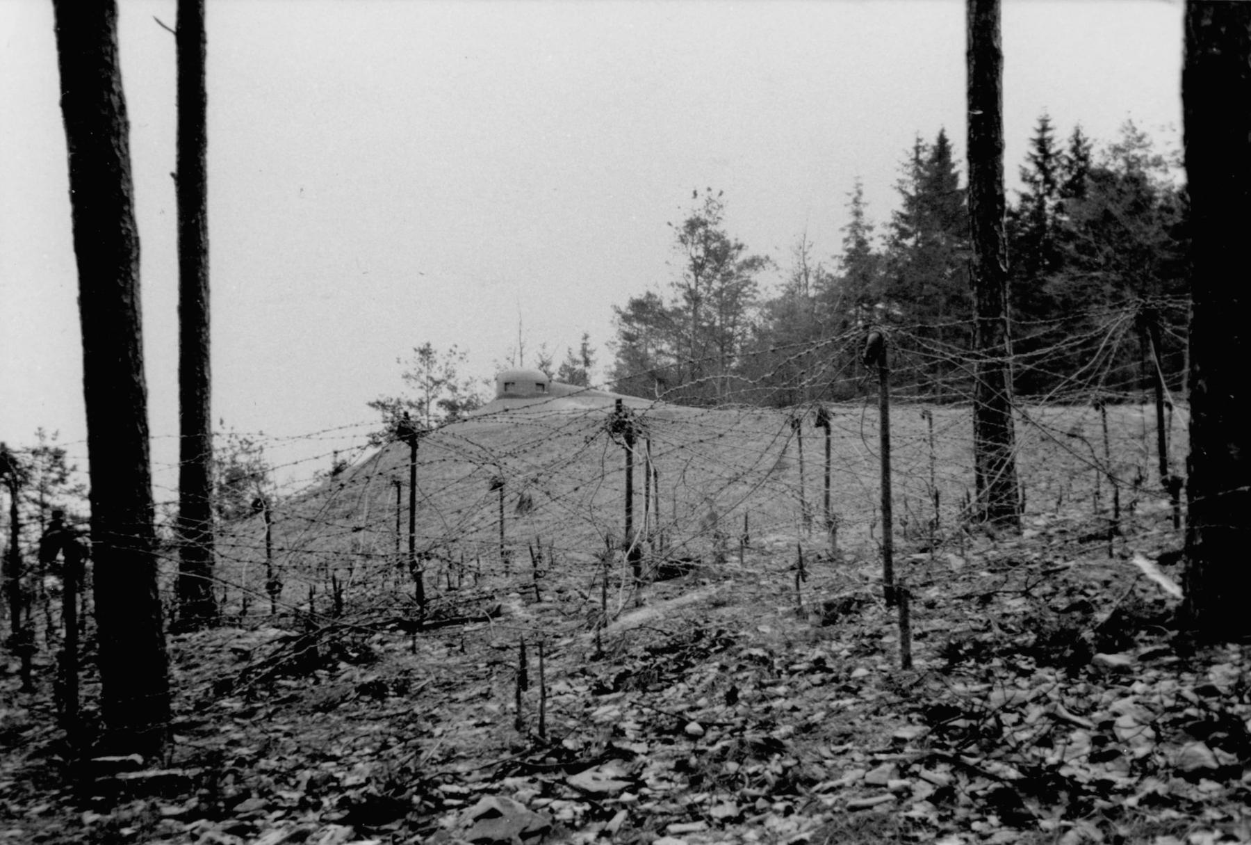 Ligne Maginot - DRACHENBRONN NORD OUEST - (Casemate d'infanterie - Simple) - La casemate à la fin de la construction
Photo prise lors du chantier de construction de la tranche de travaux III (entreprise Dietsch) - Inconnu