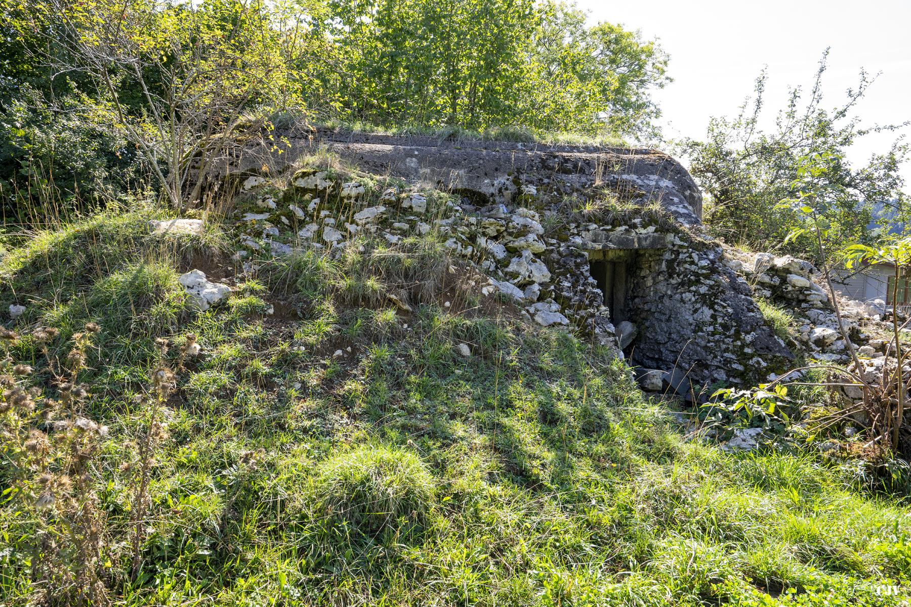 Ligne Maginot - B2 - LE BAS DES PRÉS NORD - (Blockhaus pour arme infanterie) - La face arrière - Lia VERMEULEN