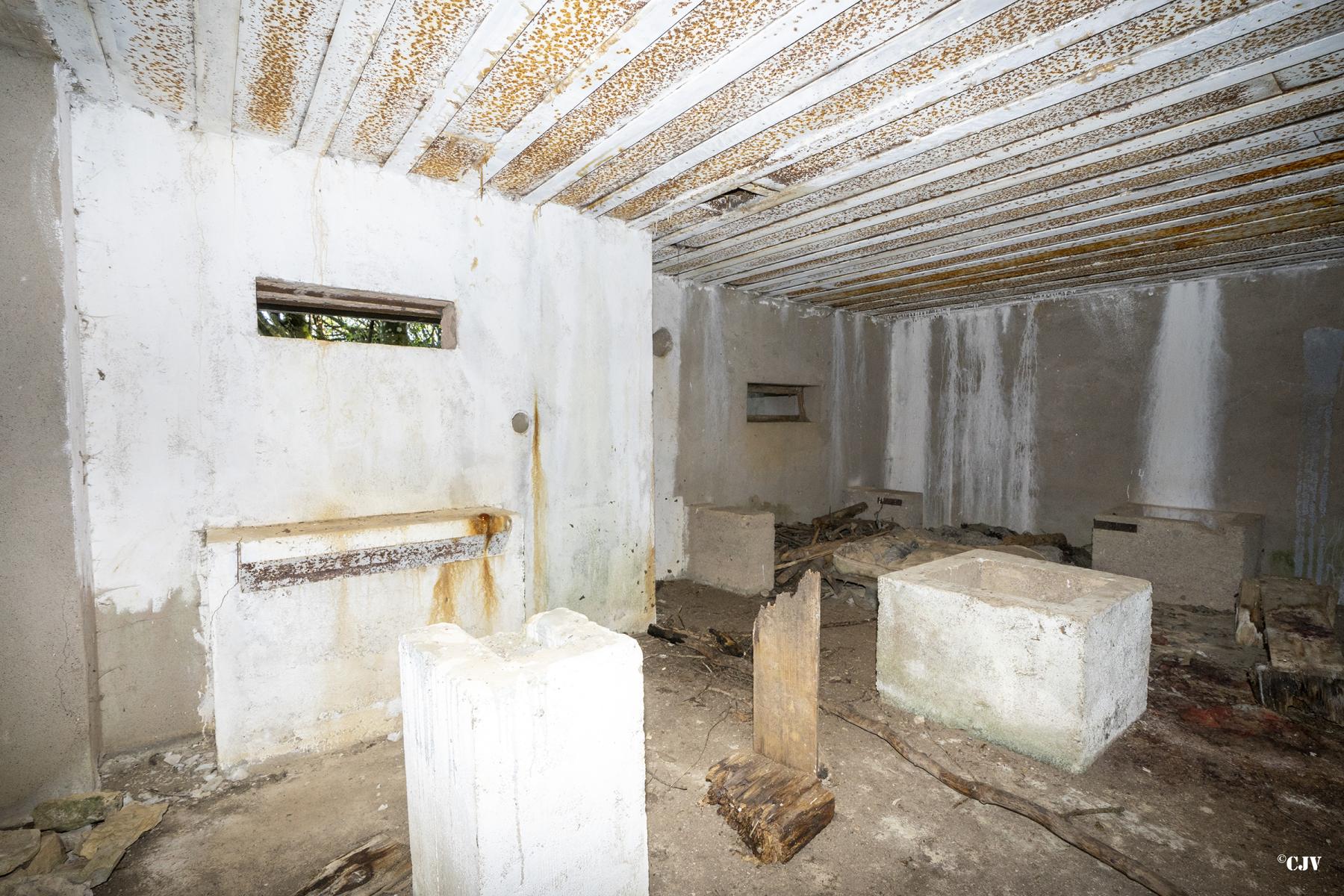 Ligne Maginot - B3 - LE BAS DES PRÉS SUD - (Blockhaus pour canon) - La chambre de tir - Lia VERMEULEN