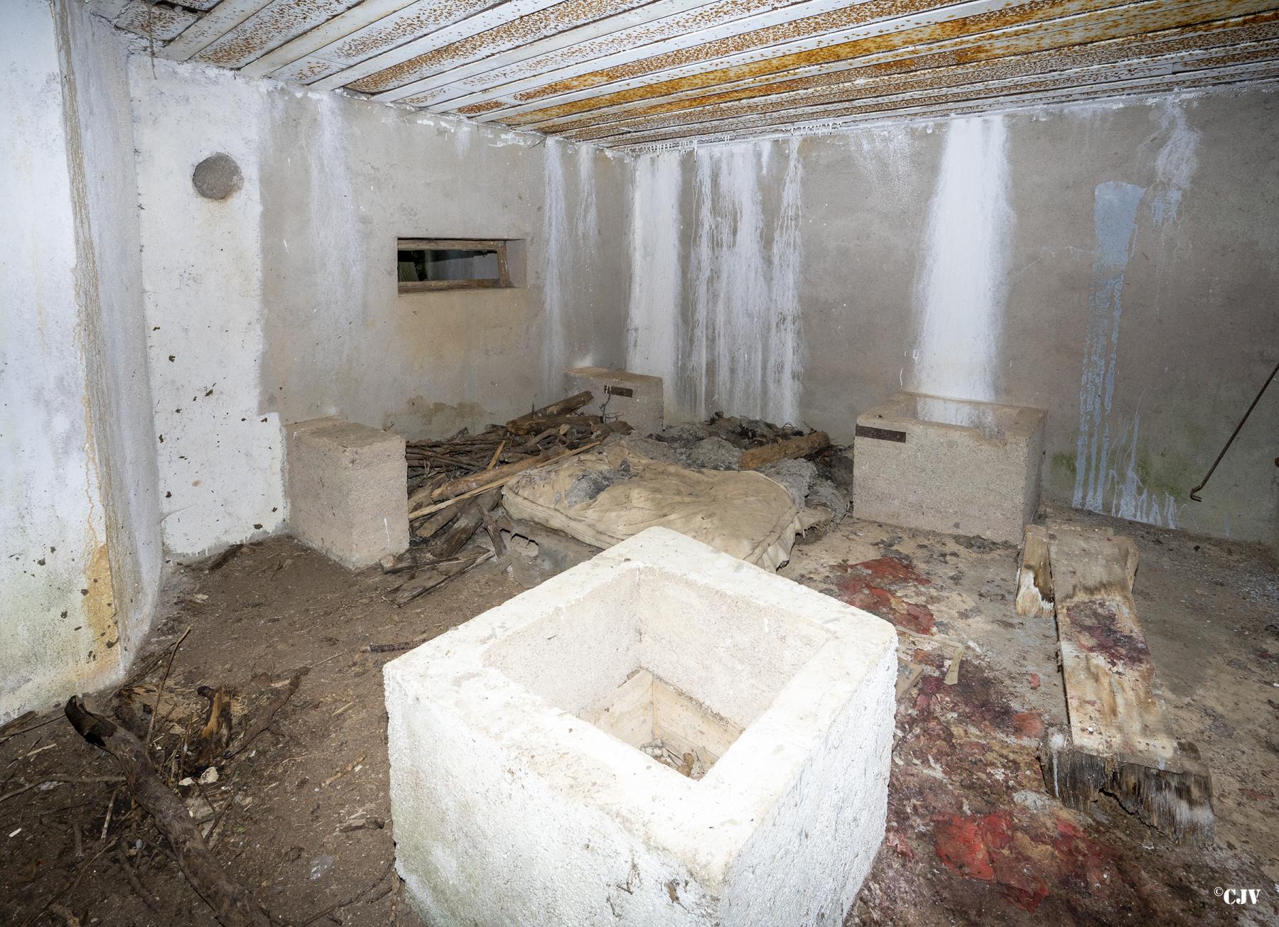 Ligne Maginot - B3 - LE BAS DES PRÉS SUD - (Blockhaus pour canon) - La chambre de tir - Lia VERMEULEN