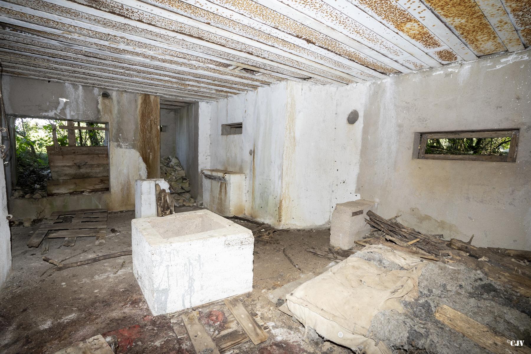 Ligne Maginot - B3 - LE BAS DES PRÉS SUD - (Blockhaus pour canon) - La chambre de tir - Lia VERMEULEN