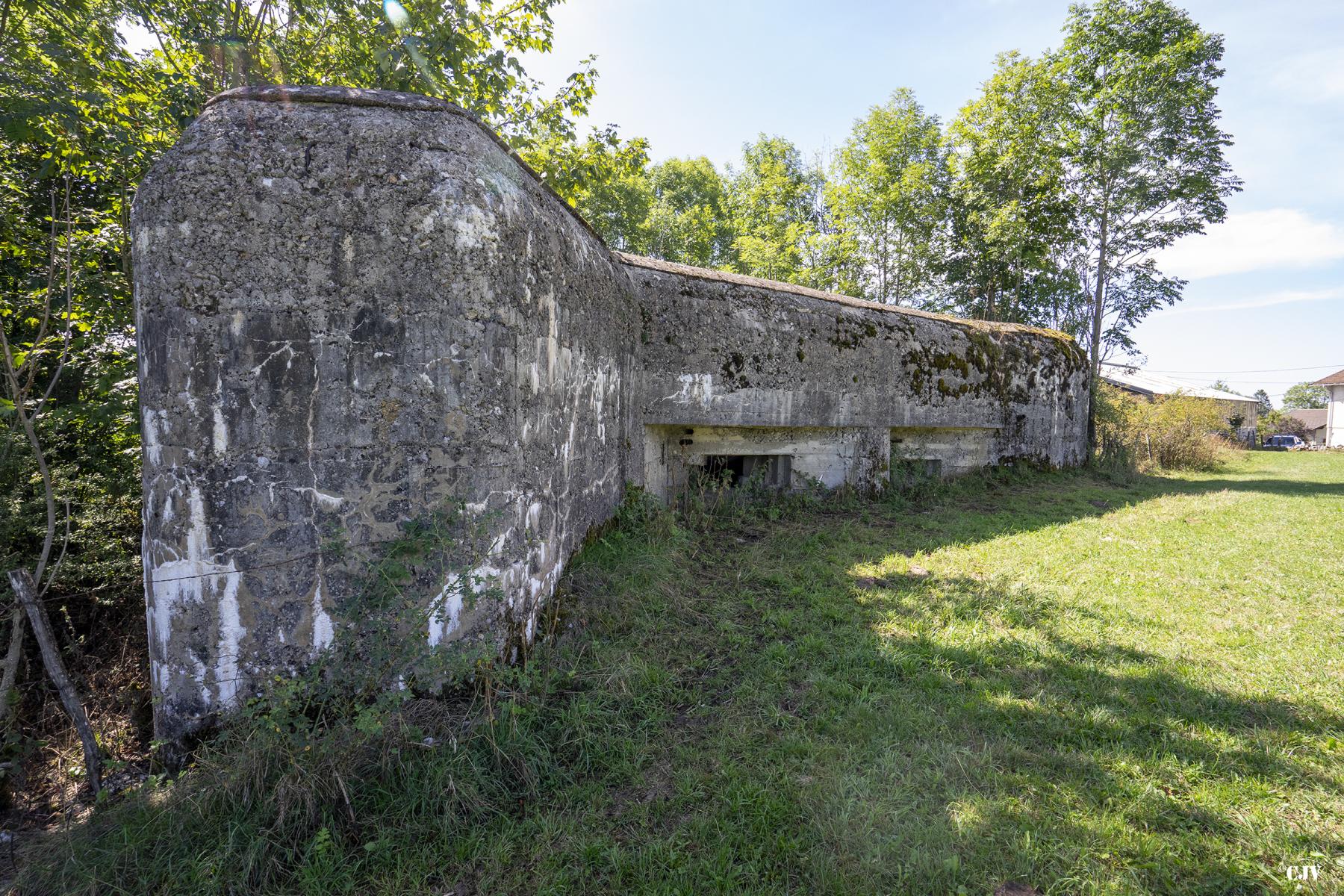 Ligne Maginot - C4 - LE BÉLIEU - (Blockhaus lourd type STG / STG-FCR - Double) - Les créneaux vers le nord - Lia VERMEULEN